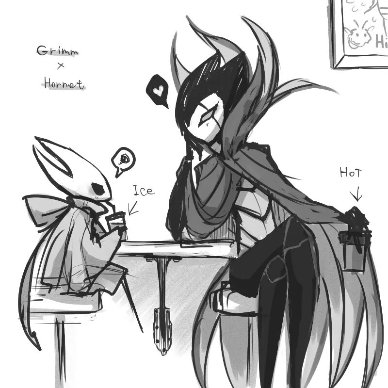 Хорнет фанфики. Холлоу найт комиксы. Hollow knight гримм и хорнет 18. Hollow knight гримм и хорнет. Hollow knight полый рыцарь и хорнет.