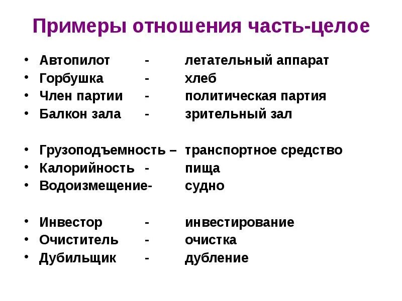 Пример первое