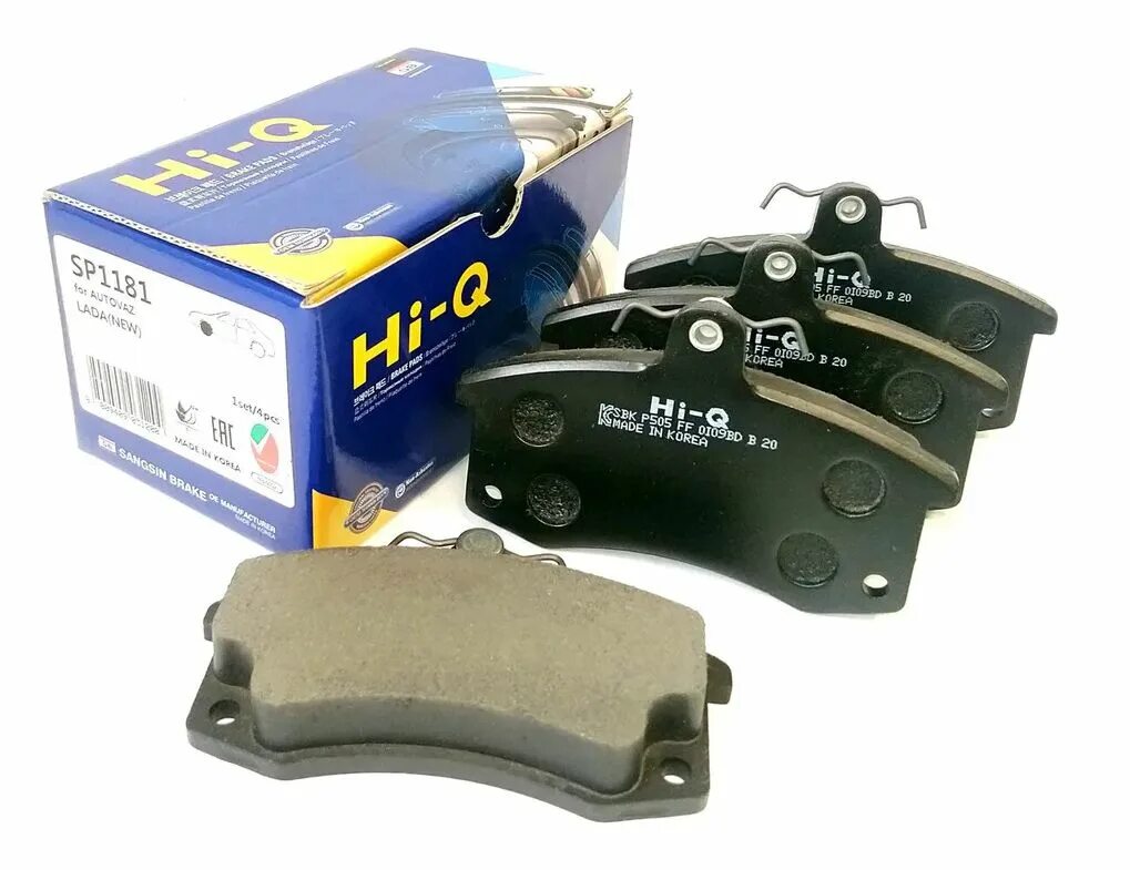 Колодки Hi-q SP 1181. Колодки тормозные ВАЗ 2108 Hi-q. Колодки Hi-q ВАЗ 2108. SANGSIN Brake sp1181. Колодки тормозные передние ваз 2115