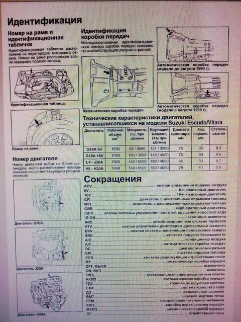 Книжка Сузуки эскудо g16a. Номер двигателя g16a. Таблица масла Suzuki Escudo td01w g16a. Заправочные емкости Сузуки эскудо td54w.