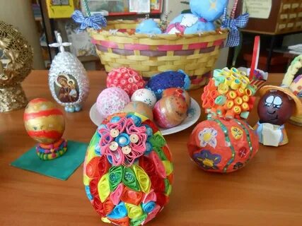 Пасхальный конкурс поделок в детском саду