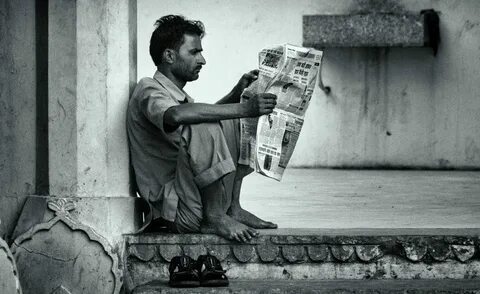 He to read newspapers now