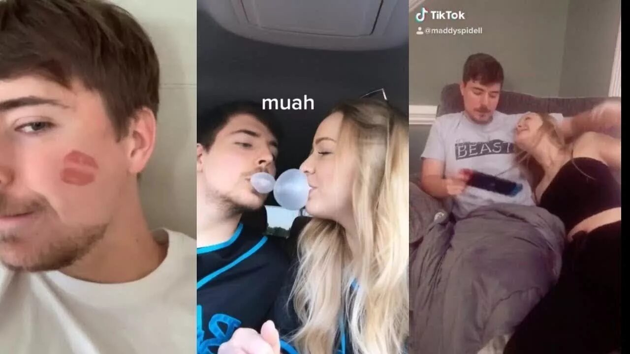 Жена mr beast. Мэдди спайделл. Мистер бист и его девушка. Mrbeast maddy. Мэдди спайделл и мистер бист.