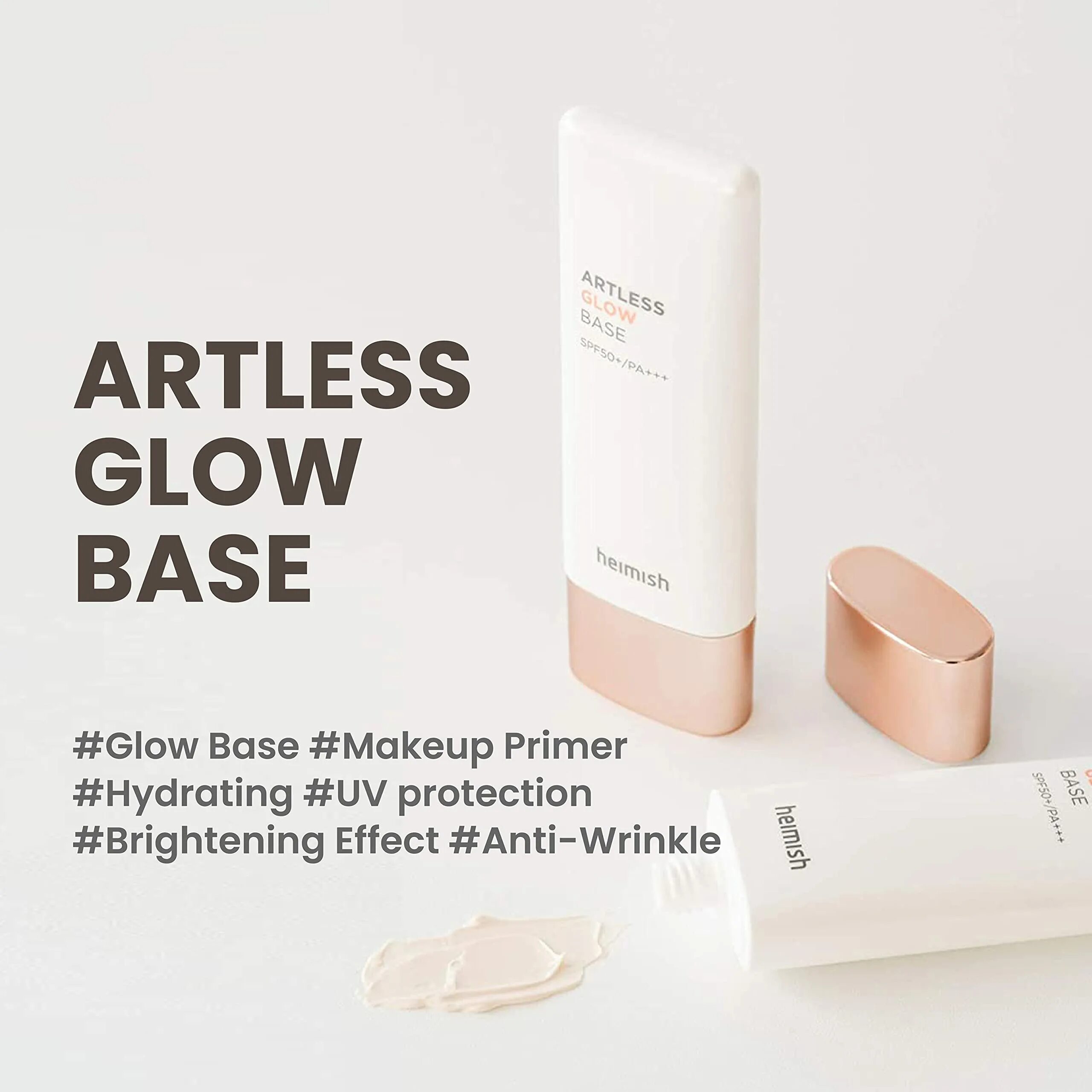 Heimish artless glow под макияж. Artless glow base spf50. heimish artless glow base spf50+. artless glow base spf50+ pa+++. спф heimish.