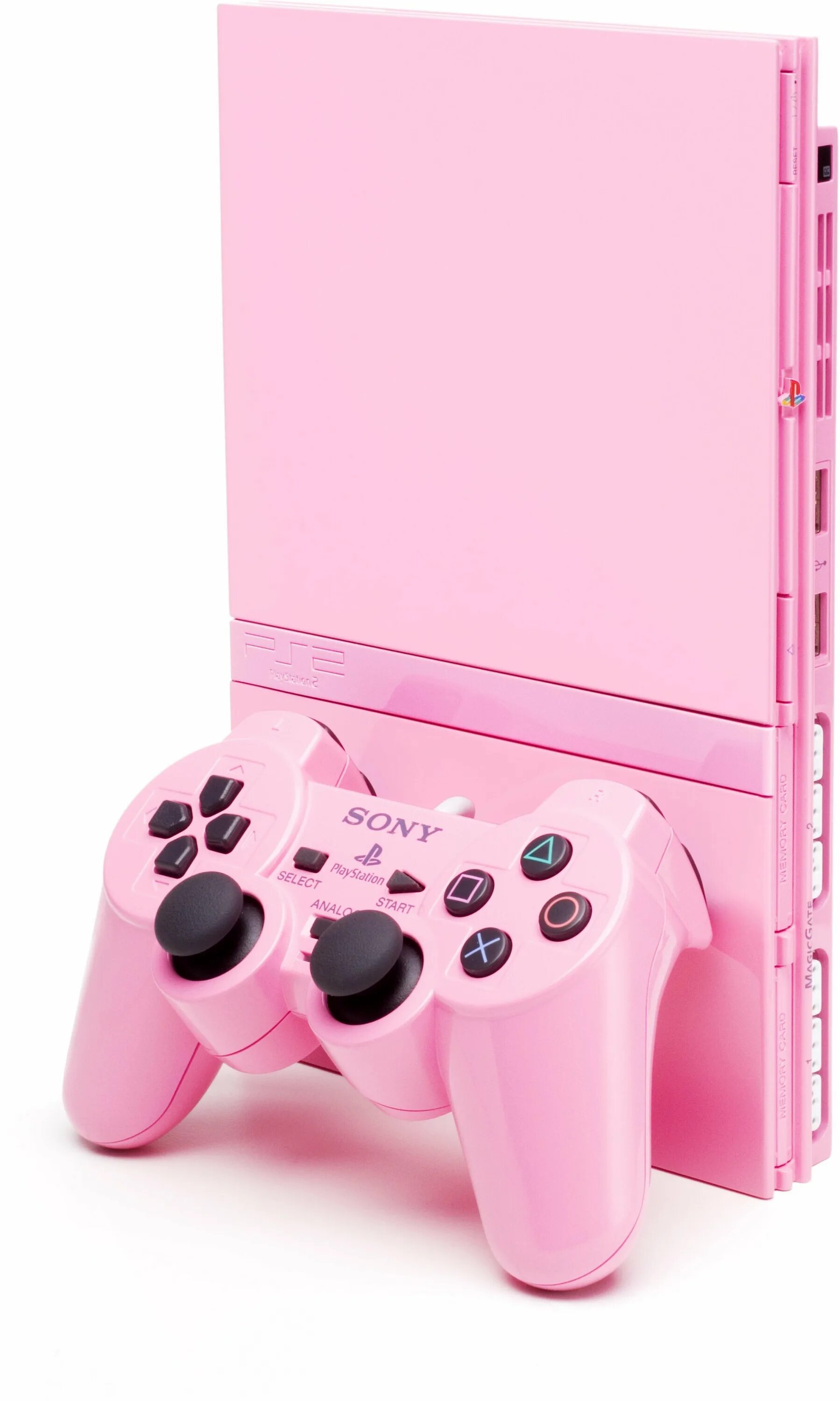 Игровая консоль sony playstation 2. Игровая приставка Sony PLAYSTATION 2 Slim Pink. Sony ps2 Pink. Сони плейстейшен 2 розовая. Розовая пс2 слим.