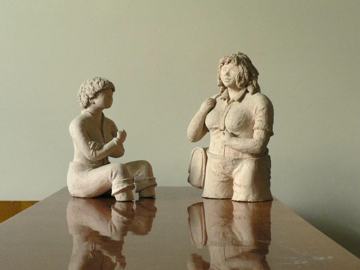 глиняная скульптура.