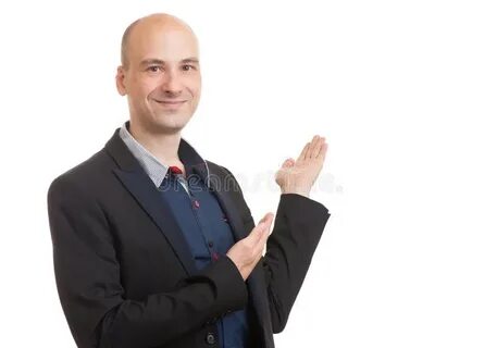 Человек который представляет продукт