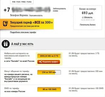 Узнать минуты билайн на телефоне