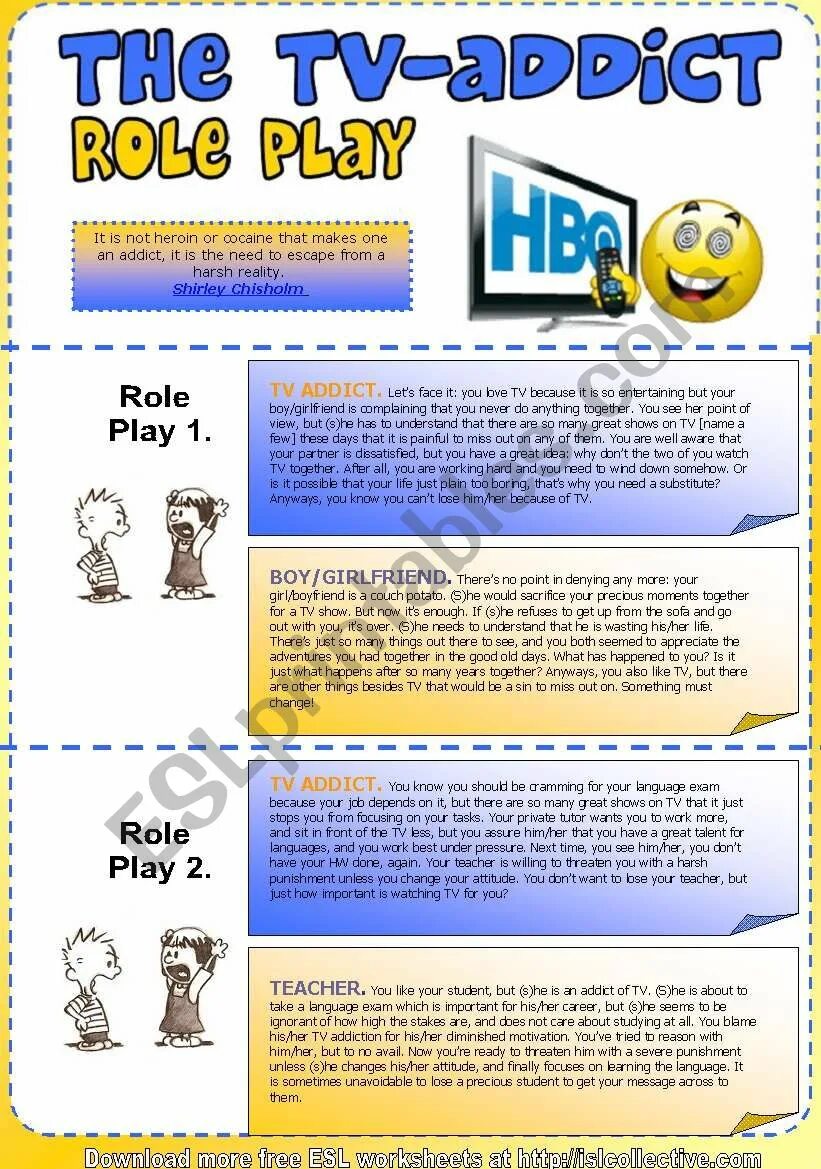 Телевидение Worksheets. Worksheet TV Addict. Role Plays in English. Role Play English. Role play dialogue
