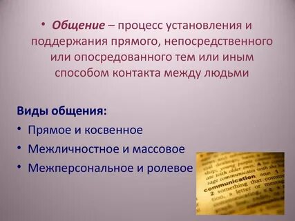 1 понятие и определение общения