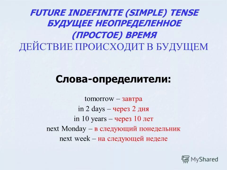 Будущие действия. Будущее неопределенное время в английском языке. Будущее неопределенное время. Future simple indefinite. Фьючер индефинит в английском языке.