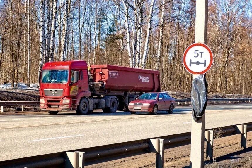 Закрытие дорог на просушку в ленобласти