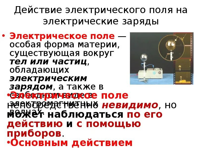 В специальное поле в форму. Действие электрического поля на заряд. электрическое поле это особая форма материи. электрическое поле переносит электрические заряды. основное действие электрического поля.