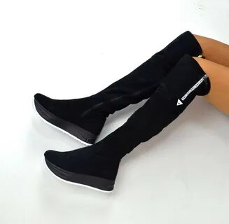 Женские сапоги стрейч