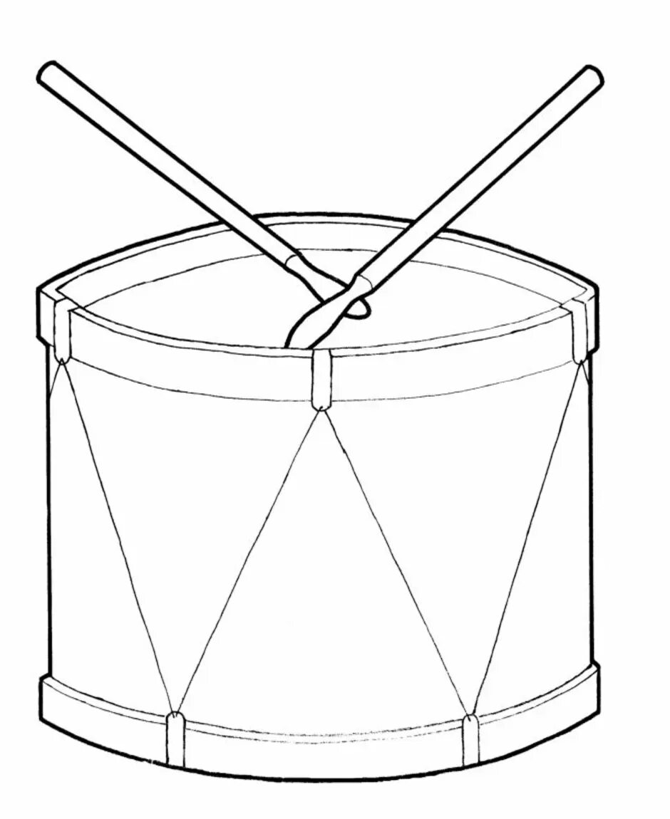 Барабан раскраска для детей. Барабан раскраска для малышей. Барабан с палочками раскраска. Барабан для рисования. Дж волшебный барабан