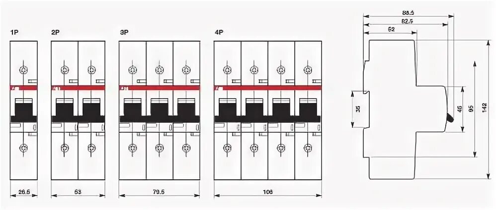 Автоматический выключатель ABB s200 чертеж. Автомат ABB s203 3p 16а. ABB s803 c125. Выключатель автоматический 3п s803c c80 25ka АВВ 2ccs883001r0804.