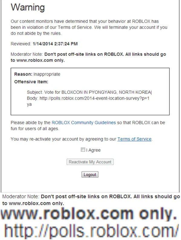 Content warning роблокс. Предупреждение в роблокс. роблокс warning. бан аккаунта в роблокс. предупреждение бана в роблокс.