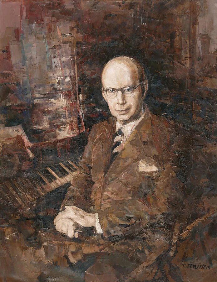 Prokofiev. Прокофьев портрет.