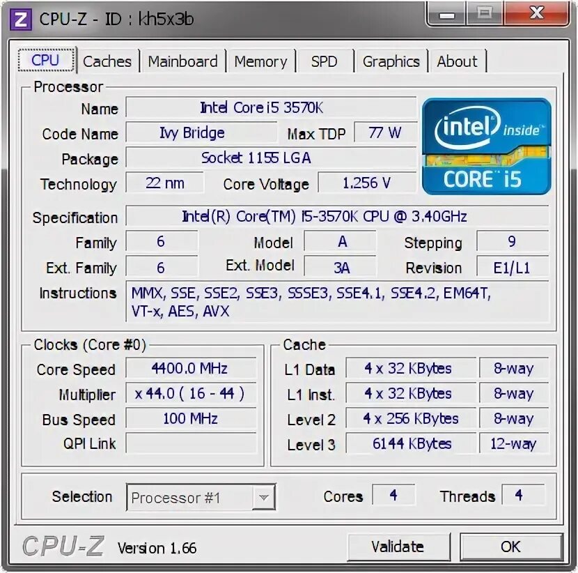 I5 4400. Средняя температура процессора i5 3570.