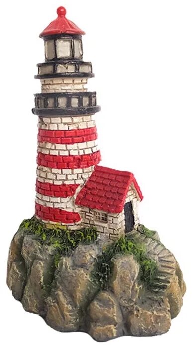 Грот маяк. Грот для аквариума маяк. грот meijing aquarium &quot;башни&quot;. ac-069. декорация для аквариума маяк. аквариумный грот маяк керамика.