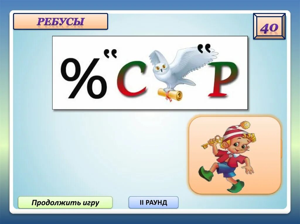 Ребус процессор. Продолжить игру. Игры для 2 класса. Своя игра.