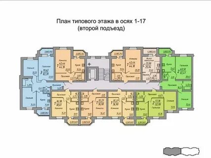Планировка квартир на этаже