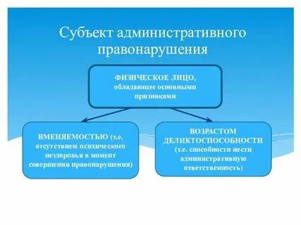 Перечислить субъекты административной ответственности