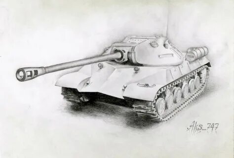 Как нарисовать танк ис