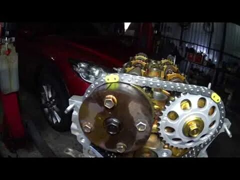 Цепь масляного насоса 2az fe. 4. Натяжитель цепи 1az-fe. Грм тойота камри 2. Метки цепи грм 2az-fe.
