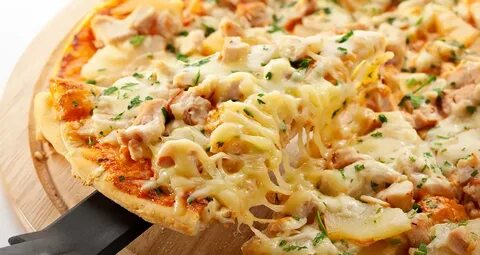 Рецепт пиццы курица с сыром