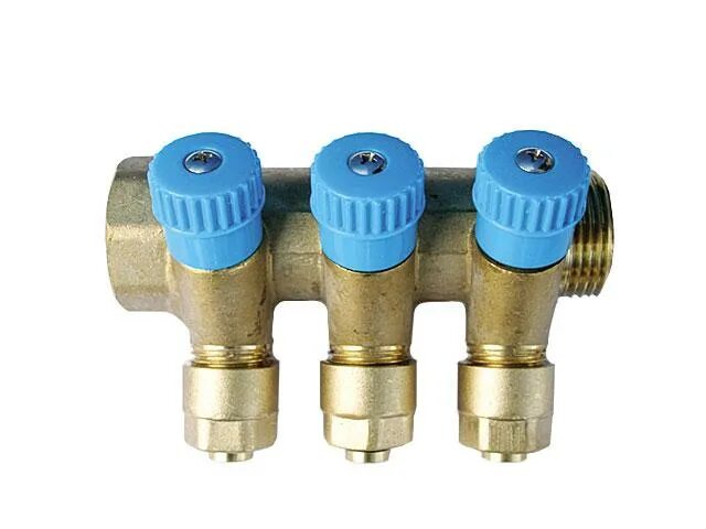 Коллектор с шаровыми кранами 1"х4х3/4", henco vb060504-rood. Гребенка пнд 32 с кранами. Коллектор с шаровыми кранами 1"х4х3/4", henco vb060504-rood. Гребенка для водоснабжения с кранами. Гребенка коллектор 1/2.