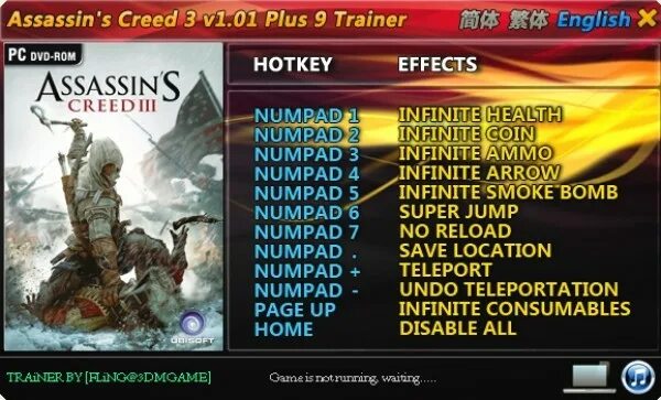 Assassins creed 3 трейнер. Чит коды на ассасин крид 3. Assassins creed 3 трейнер. Ассасин крид 3 trainer 1. Assassins creed 3 трейнер.
