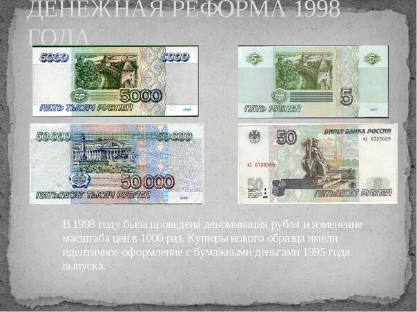 Денежная реформа 1998 года. Купюры 1998 года. Деноминация рубля. Деньги до 1998 года в России. Денежная реформа в россии 2024