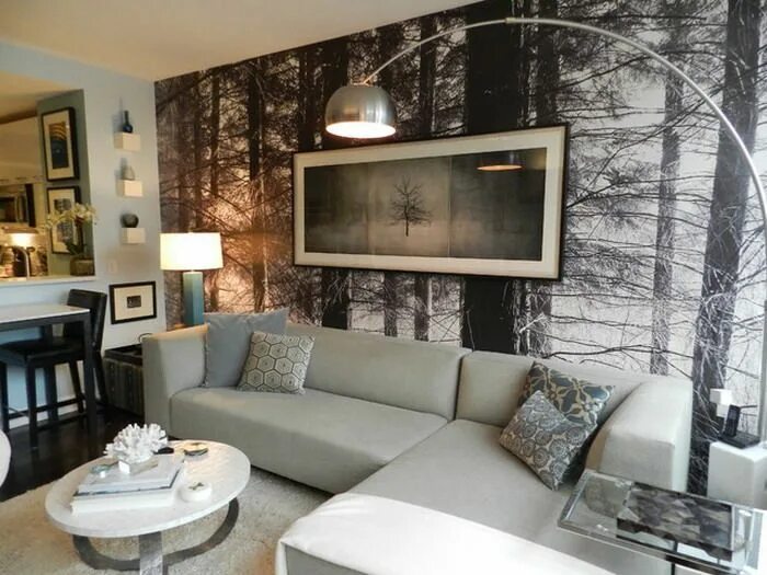 This Mad Men-Inspired Loft Blends Retro Decor With Modern Luxury Living room des