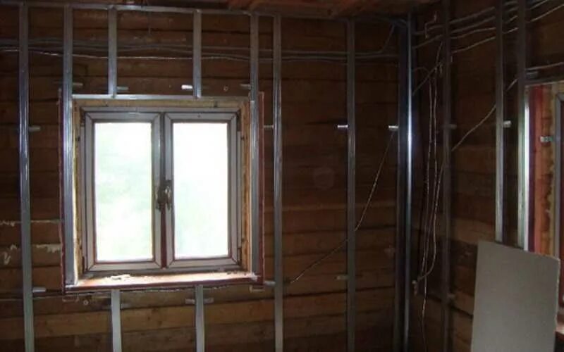 Как сделать обрешетку стены из профиля. Rockwool плавающий каркас. отделка гипсокартоном. металлический каркас стены. каркас для гкл стены.