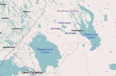 В каком городе расположен ладожское озеро