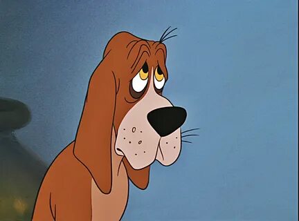 Собака из мультика с длинными ушами