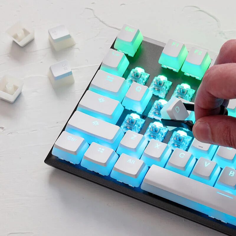 Кейкапы для мембраной клавы revenge. 2. Мембранные кейкапы. Double shot pbt keycaps white. Синие кейкапы.
