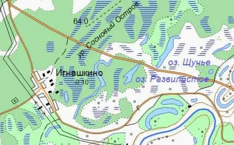 Озеро щучье на карте