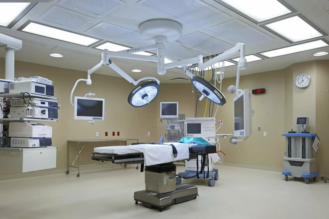 Does operations in a hospital writes