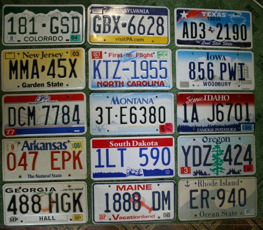 Пример американского номера. Автомобильные номера США. Американские номера машин. Автомобилтные Омера США. Американский номерной знак.