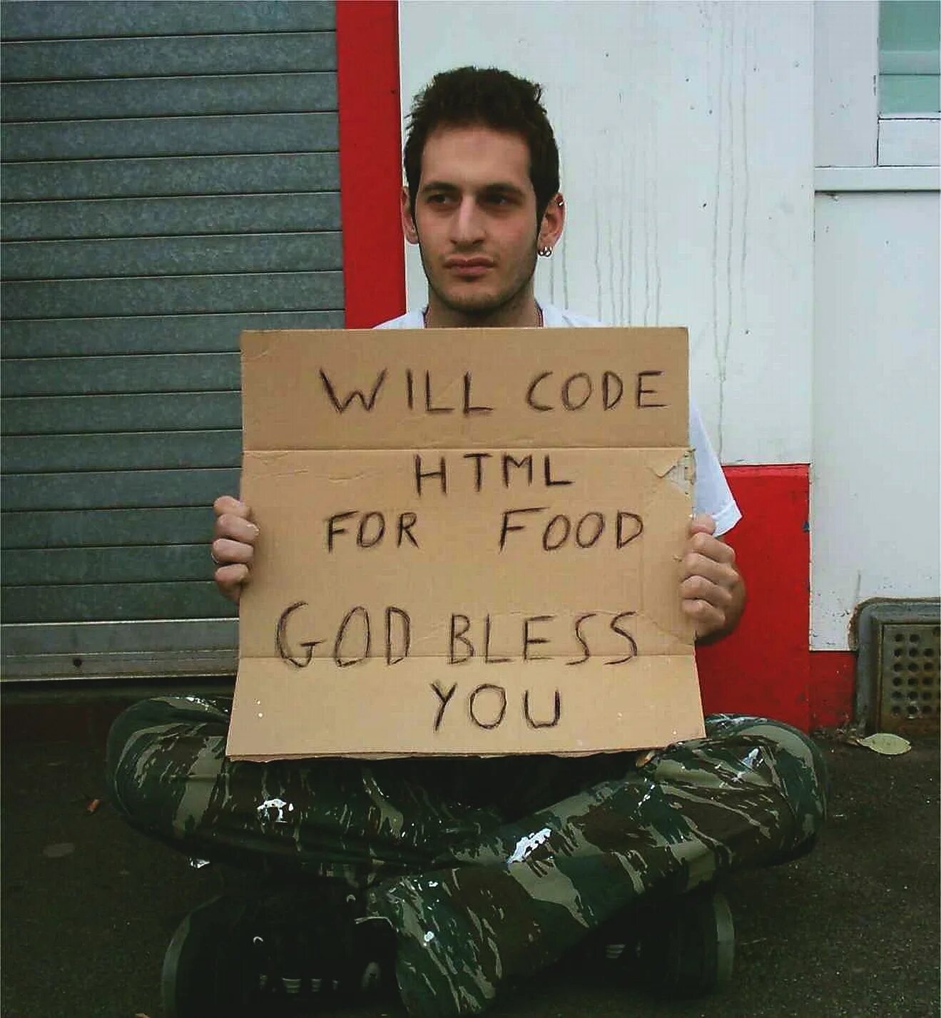 Will code. Will code html for food. code for food. will work for food бомж. will code html for food оригинал.