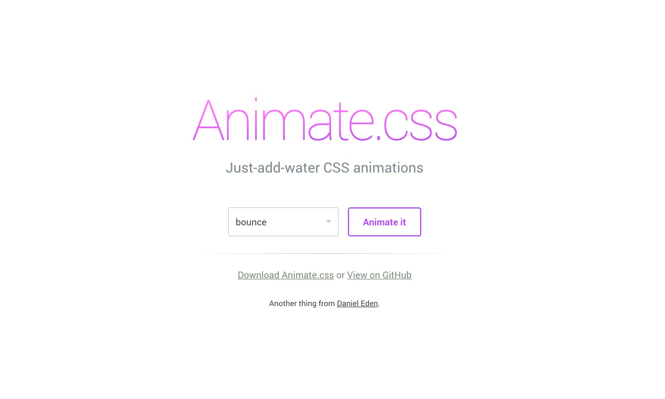 Animate.CSS JQUERY. Animated html