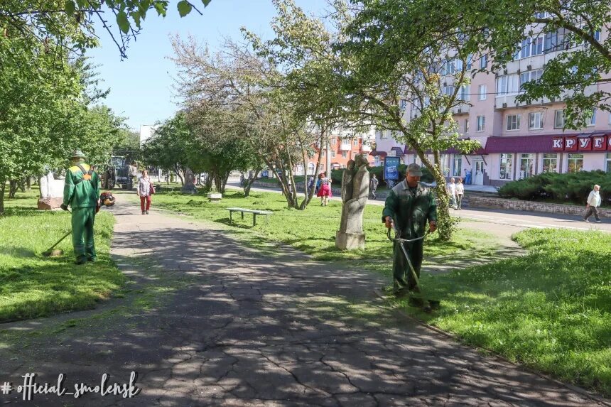 Зеленстрой старый оскол. Зеленстрой Чебоксары. Зеленстрой Смоленск. Зеленстрой Тольятти. Благоустройство рабочие.