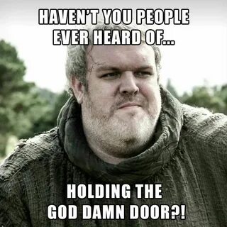 Hold the door