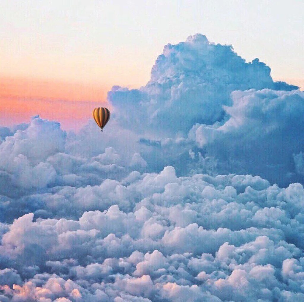 Полет в облаках. Облако мечты. Вдохновляют мечтать. Мотивирующие картинки. Вдохновляют мечтать.
