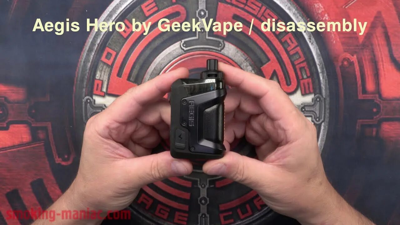 Как разобрать POD MOD GeekVape Aegis Hero 2 Видео