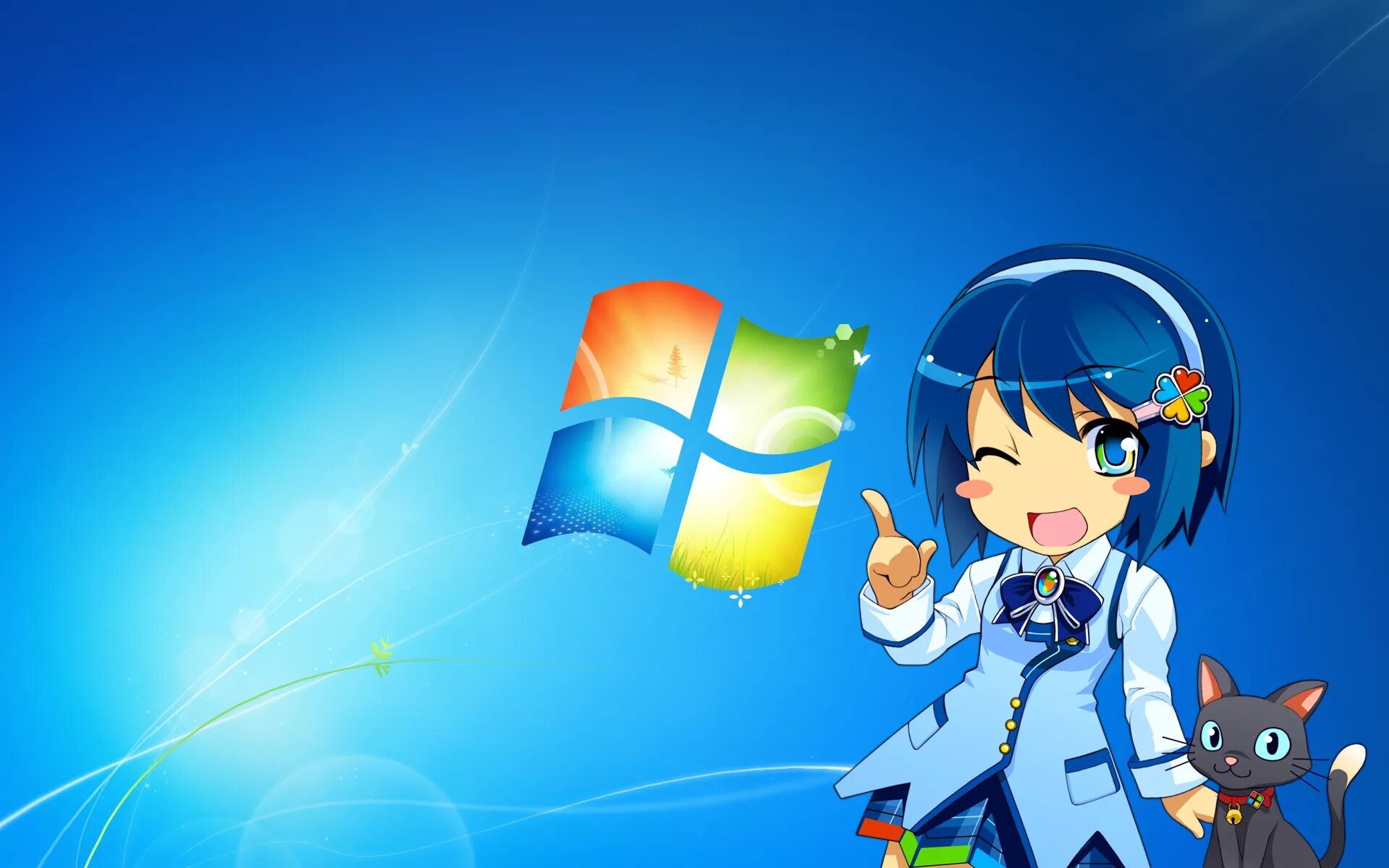 Windows 11 обои на рабочий стол. Нанами Мадобэ. Аниме виндовс. Аниме виндовс 7. Аниме заставки.