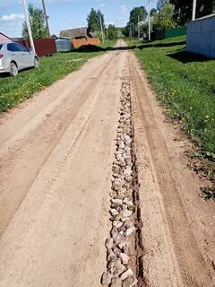 Ремонт дороги в деревне