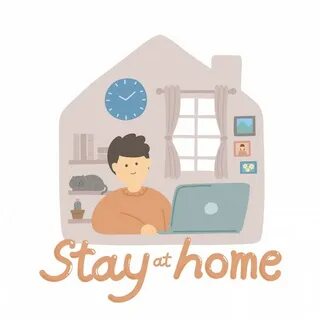 To stay at home working